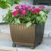Self-Watering Rolling Planters, 15" 1 Self-Watering Rolling Planters, 15" -Garden Tools Store 34 505 d