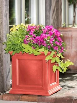 Fairfield Self-Watering Square Planter, 20” X 20” -Garden Tools Store 39 618 08477 tif