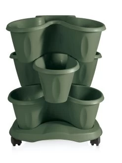 Trifoglio 3-Tier Planter On Wheels -Garden Tools Store 3 4 crop 8613625 03V