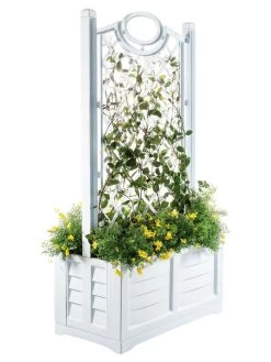 Separate Flower Box With Trellis -Garden Tools Store 3 4 crop 8613626 14V