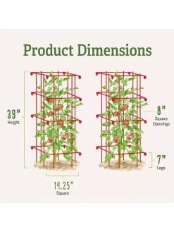 Tomato Cages, Set Of 4 -Garden Tools Store 8587040 1