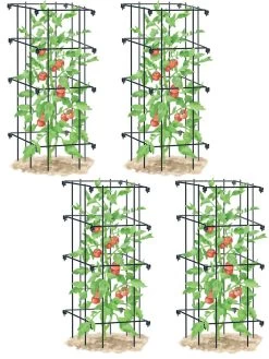 Tomato Cages, Set Of 4 -Garden Tools Store 8587040 BK 001E tif