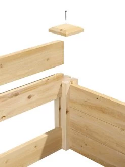 2-Tier Pine Raised Garden Bed, 80 Sqft.12'x12' -Garden Tools Store 8588181 04v 1