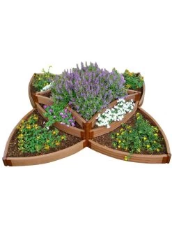 Classic Sienna Versailles Sunburst Raised Garden Bed With 2" Boards -Garden Tools Store 8588252 07v