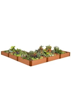 L-Shaped Composite Raised Bed, 12'x12' With 1" Boards -Garden Tools Store 8588254 04v