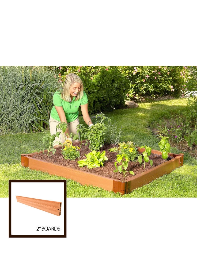 Classic Sienna Composite Raised Bed, 5-1/2" High With 2" Boards 3 Classic Sienna Composite Raised Bed, 5-1/2" High With 2" Boards