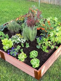 Classic Sienna Composite Raised Bed, 11" High With 2" Board -Garden Tools Store 8588280 05V tif