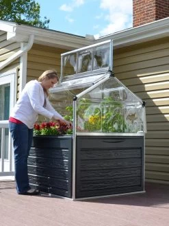 Canopia® By Palram Plant Inn™ Raised Bed Greenhouse, 4' X 4' -Garden Tools Store 8588308 02V tif
