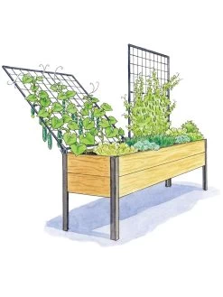 Space-Maker Pivoting Trellis, 8' -Garden Tools Store 8590367 SMTrellis 8ft tif