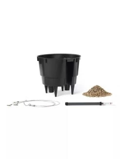 Lechuza® Nido Cottage Wicker Hanging Planter -Garden Tools Store 8591154WT 001V tif