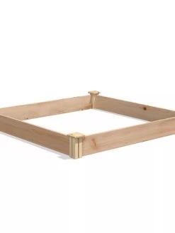 Cedar Raised Garden Bed, 4' X 4' X 6" -Garden Tools Store 8591724 04V tif