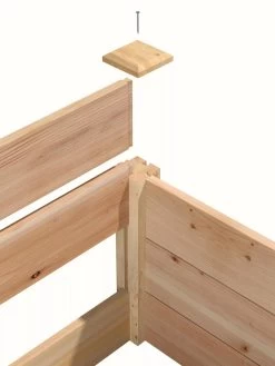 Cedar Raised Garden Bed, 4' X 4' X 6" -Garden Tools Store 8591724 06V tif