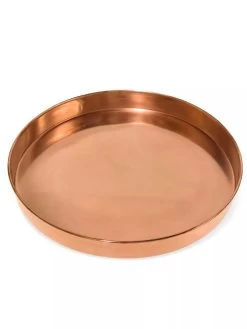Large Round Copper Plant Tray, 14" -Garden Tools Store 8593531 1173 tif
