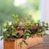Tall Rectangular Copper Plant Tray, 18" X 5" X 4" -Garden Tools Store 8593534 4617 tif