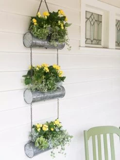 Galvanized Hanging Triple Planter -Garden Tools Store 8595213 1108 tif