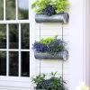 Galvanized Hanging Triple Planter -Garden Tools Store 8595213 6966 tif