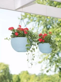 Weave Self-Watering Hanging Basket, 10" -Garden Tools Store 8596490 2069 tif