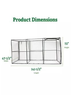 Crop Cage, 4' X 12' 9 Crop Cage, 4' X 12' -Garden Tools Store 8596540 2