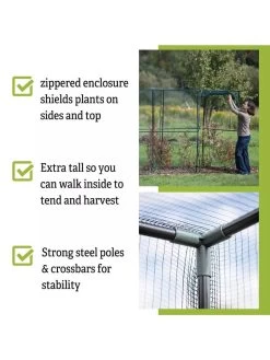 Crop Cage, 4' X 12' 10 Crop Cage, 4' X 12' -Garden Tools Store 8596540 4
