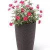 Weave Self-Watering Round Tall Planter, 12-1/2" -Garden Tools Store 8598371 3000 tif