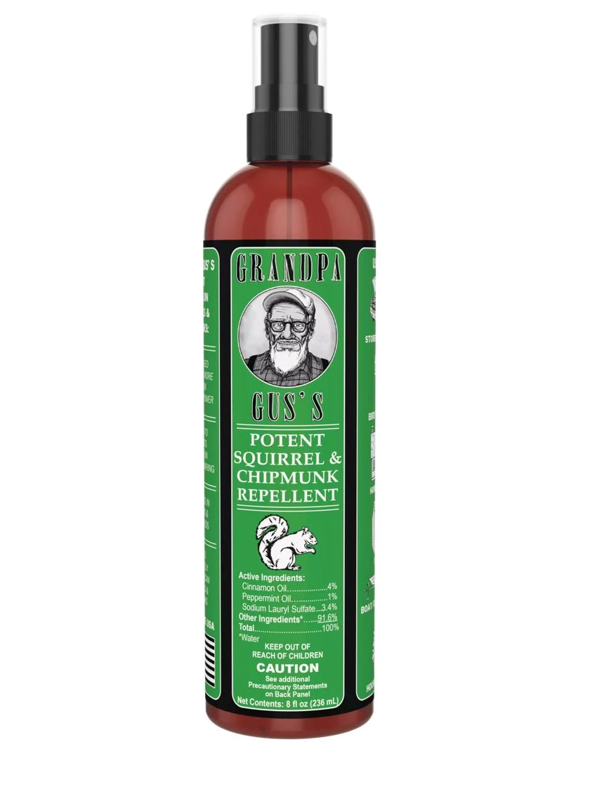Grandpa Gus's Squirrel And Chipmunk Repellent Spray 3 Grandpa Gus's Squirrel And Chipmunk Repellent Spray
