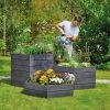 Exaco Hexagonal Raised Garden Bed Planter -Garden Tools Store 8599285 02V exaco hexagonal plastic raised garden bed planter tif