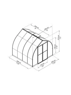 Canopia® By Palram Bella™ Greenhouse, 8' -Garden Tools Store 8599337 08v