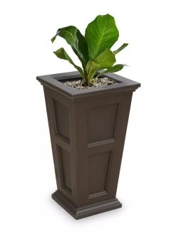 Fairfield Self-Watering Tall Patio Planters, 34” -Garden Tools Store 8600109 06V tif