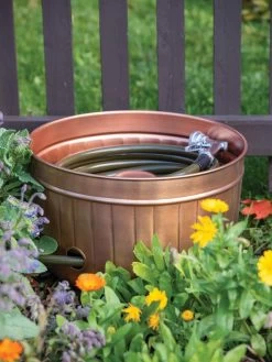 Classic Copper Hose Pot -Garden Tools Store 8600238 0057