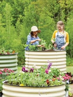 Birdies™ Round Metal Raised Bed, Tall -Garden Tools Store 8609152 7563 tif