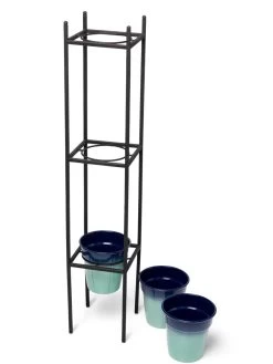 Steel Vertical Plant Stand With Metal Pots -Garden Tools Store 8609183 4967 tif