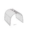 Chicken Wire Row Cloche Mid-Section, Extra Large