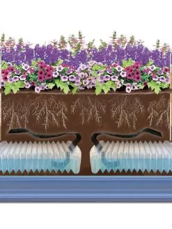 Adjustable Self-Watering Insert For Pots And Planters -Garden Tools Store 8610250 SWInsert art Trough tif