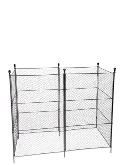 Tall Chicken Wire Critter Fence With Gate -Garden Tools Store 8611020 1264 tif
