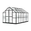 MONT Growers Edition Greenhouse, 8' X 12' -Garden Tools Store 8611195 mont 12 grower black