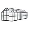 MONT Growers Edition Greenhouse, 8' X 24' 1 MONT Growers Edition Greenhouse, 8' X 24' -Garden Tools Store 8611198 mont 24 grower black
