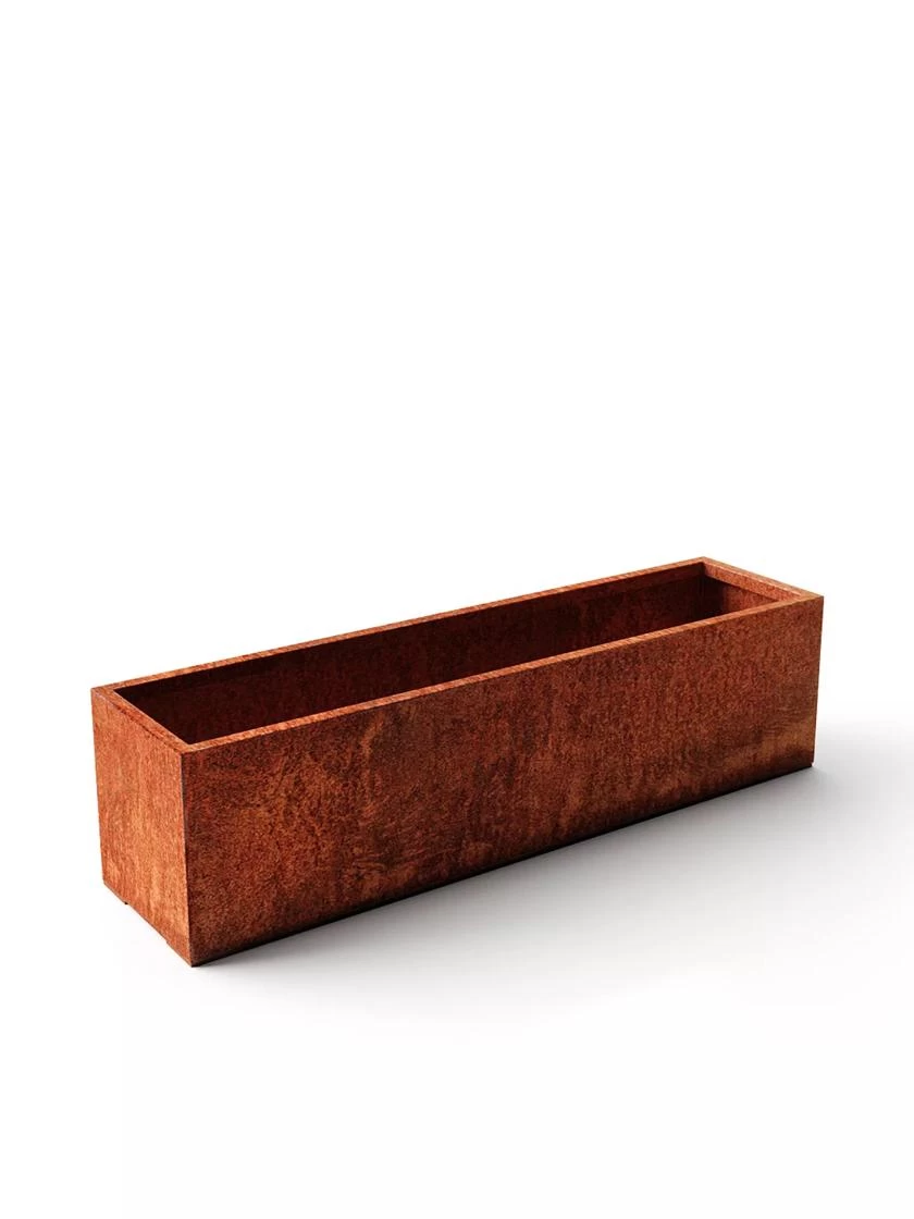 Veradek Metallic Series Corten Steel Window Box Planter, 36" 8 Veradek Metallic Series Corten Steel Window Box Planter, 36" - Image 6