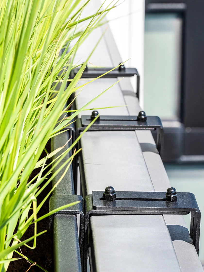 Veradek Metallic Series Railing Planters 5 Veradek Metallic Series Railing Planters - Image 3