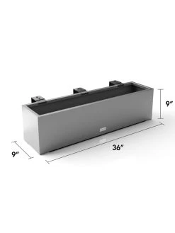 Veradek Metallic Series Railing Planters 30 Veradek Metallic Series Railing Planters -Garden Tools Store 8611610 19v