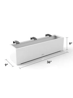 Veradek Metallic Series Railing Planters 31 Veradek Metallic Series Railing Planters -Garden Tools Store 8611610 28v