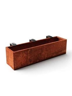 Veradek Metallic Series Corten Steel Railing Planters 14 Veradek Metallic Series Corten Steel Railing Planters -Garden Tools Store 8611611 05v