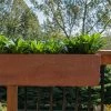 Veradek Metallic Series Corten Steel Railing Planters -Garden Tools Store 8611614 02v veradek metallic series corten steel railing planter