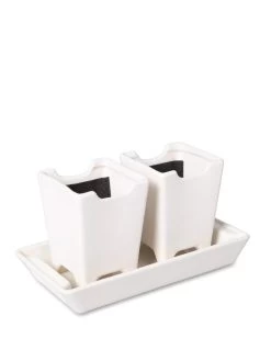 Stoneware Self-Watering Windowsill Planters, Set Of 2 10 Stoneware Self-Watering Windowsill Planters, Set Of 2 -Garden Tools Store 8611890 5658 tif