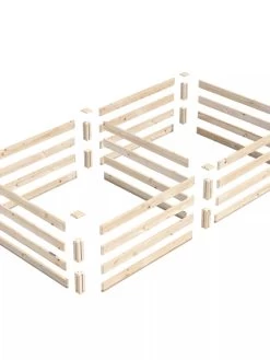 Pine Raised Garden Beds, 4'x8' -Garden Tools Store 8612238 01V jpg