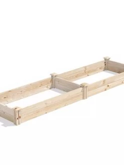 Pine Raised Garden Bed, 2' X 8' -Garden Tools Store 8612243 03V jpg