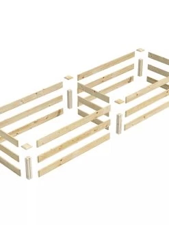 Pine Raised Garden Bed, 2' X 8' -Garden Tools Store 8612244 01V jpg