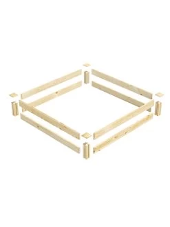 Pine Raised Garden Beds, 4'x4' -Garden Tools Store 8612249 01v