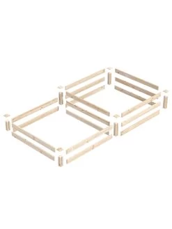 2-Tier Pine Raised Garden Bed, 4'x8' -Garden Tools Store 8612253 01v