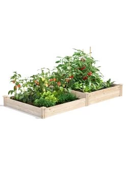 2-Tier Pine Raised Garden Bed, 4'x8'