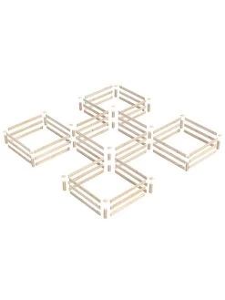 2-Tier Pine Raised Garden Bed, 80 Sqft.12'x12' -Garden Tools Store 8612255 01v